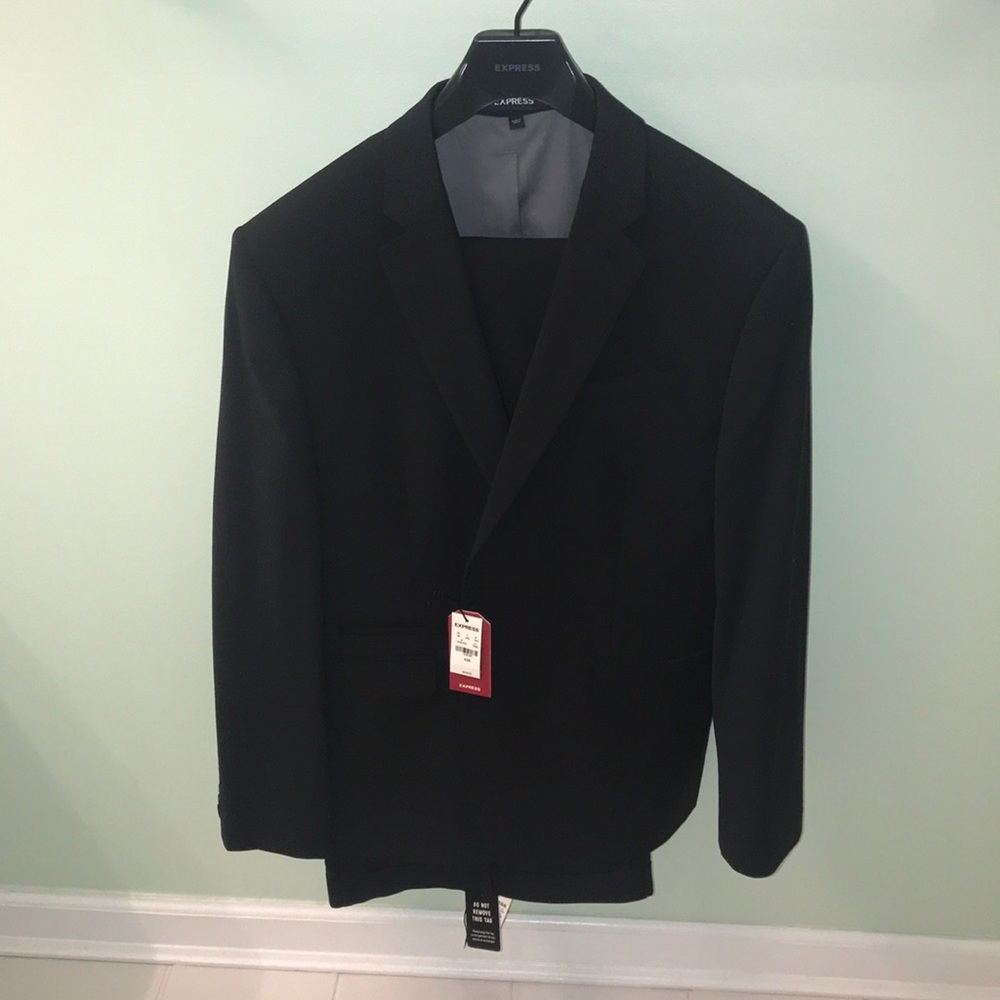 Black two-piece suit